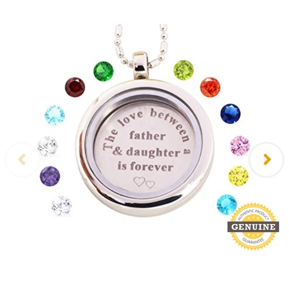 Father daughter locket - Picture 3 of 6